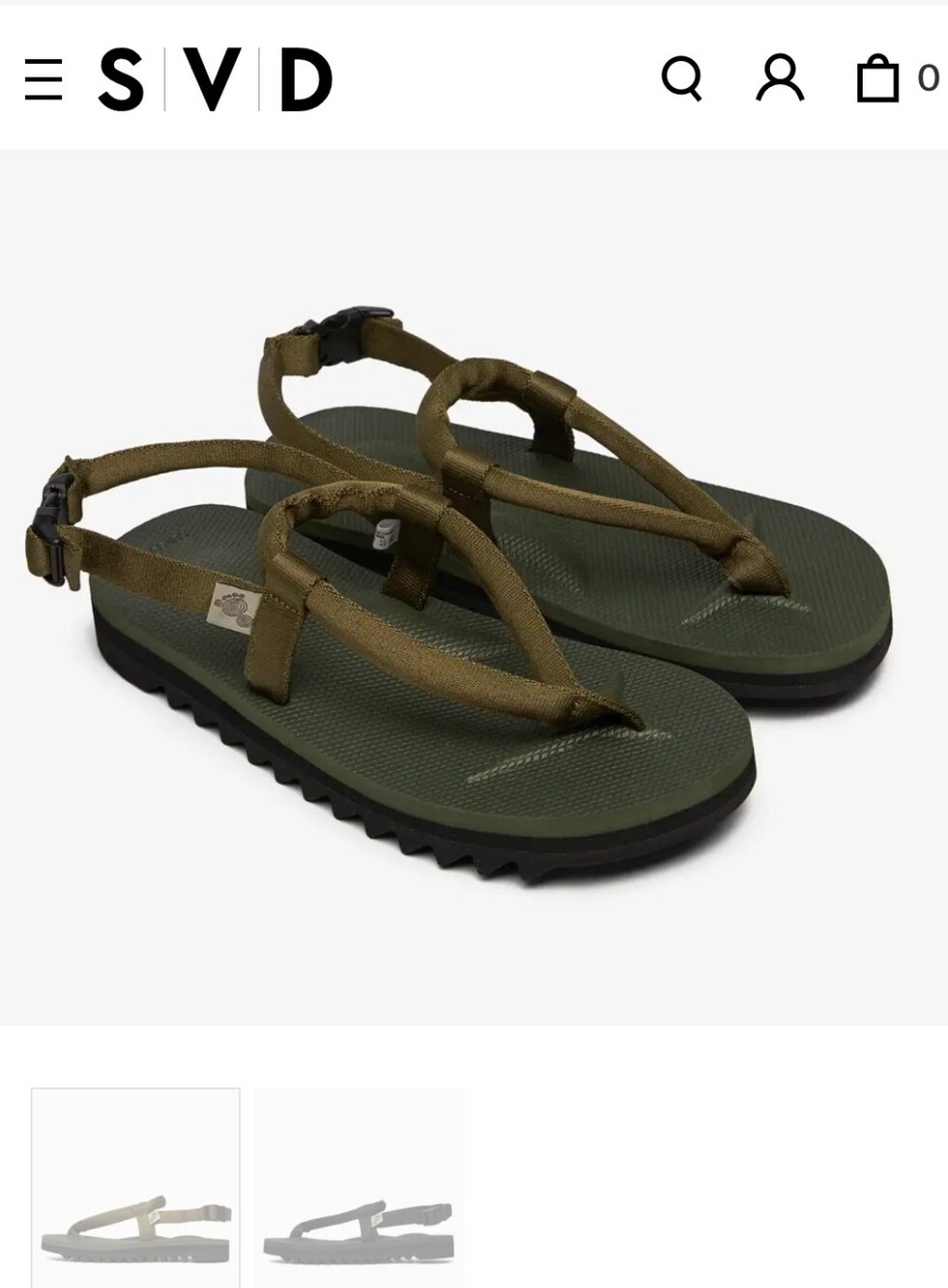 Suicoke Kat-3_ Green Unisex Sandals